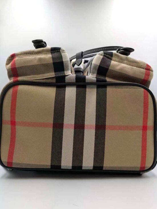 Burberry Enfield Check Canvas Backpack Archive Beige IP Check 8109273 main image 5